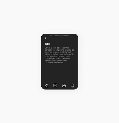 Daily UI 065 - Notes Widget daily ui dailyui dailyui065 dark mode notes notes widget ui ui design