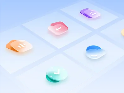 Icon of Notta branding chat clock cloud conversation copy folder glass icon gradient icon icon design record saas icon share time ui ui icon voice web icon