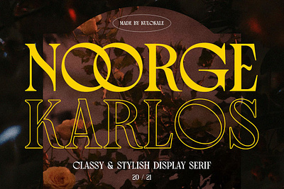 Noorge Karlos Vintage & Classy Display Serif Font advertising branding classy display display font elegant fashion font fonts lettering logo magazine minimalist modern sans serif serif stylish typeface typography unique