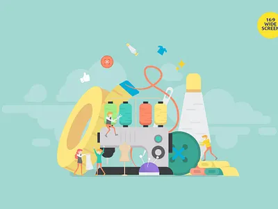 Custom Tailor Service Vector Concept Illustration 3d 3d animation 3d art 3d illustration app background concept design development illustration landing landing page logo page pages ui vector web design web development website