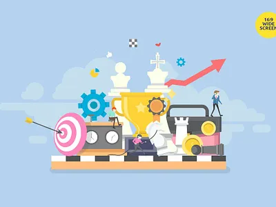 Smart Business Strategy Vector Concept 3d 3d animation 3d art 3d character 3d illustration app concept design development illustration isometric landing landing page logo page pages ui web design web development website