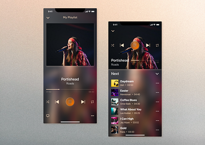 Music Player App mp3 music app music app design music player music player mobile app music player ui player podcast ui ux