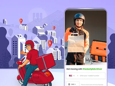 Help your delivery partners to work quickly and efficiently branding graphic design ui