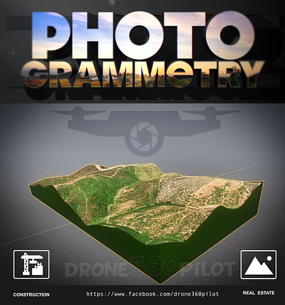 Aerial Photogrammetry poster design graphic design photography