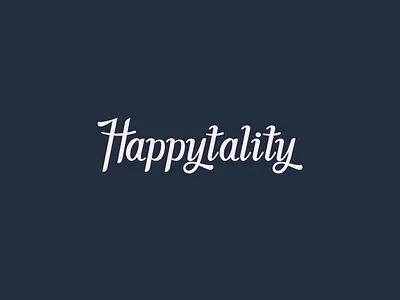 Happytality - Second Version brand identity branding design hospitality identity illustration lettering logo logotype symbol typeface typography ui ux wordmark