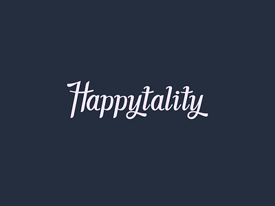 Happytality - Second Version brand identity branding design hospitality identity illustration lettering logo logotype symbol typeface typography ui ux wordmark