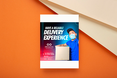 Delivery Poster 3d ai designer animation brand ai designer branding delivery design designer ai ps lb graphic design icons illustration logo motion graphics poster ui ux vecotr vector voctor