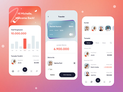 Banking App Design 🏦 3d animation app app design art branding design designing dribbble flat graphic design graphics icons illustration logo mobile motion graphics trend trending ui