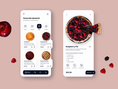 UX/UI Design Bakery Mobile App app app design hi fidelity interaction interface minimal mobile mobile app mobile apps mobile ui mobileapp mobileappdesign ui ui design uiux ux ux ui design wireframe