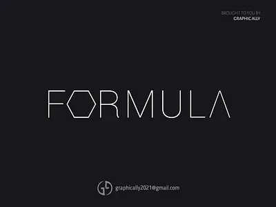 Formula Word Logo design illustration logo