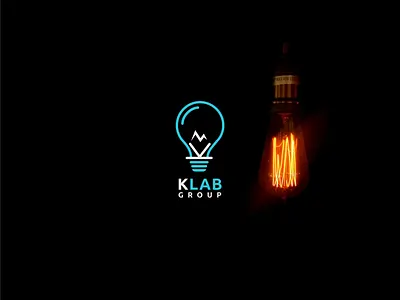 KLAB | Electrical Company branding bulb design electrical company electricity graphic design graphicdesign illustration light logo logotype minimal minimalistic simple logo tubelight