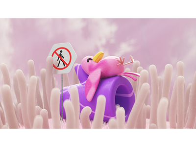 Mood. 3d 3dillustration bird branding character cute design environment graphic design illustration motion graphics