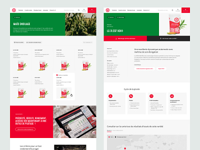 LG Seeds - List & product page agriculture art direction design e commerce graphic design layout listing product product list product page ui ux web web design website