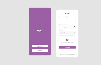 "OptiPay" online purchases. Screens #1-2 adobexd appdesign appui design mobile money order payment paypal purchase