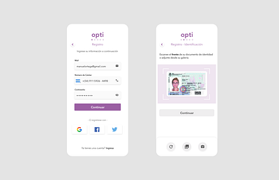 "OptiPay" online purchases. Screens #3-4 adobexd app concept mobile money order payment paypal purchase