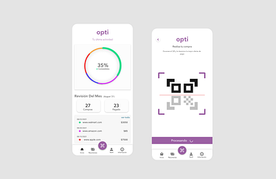 "OptiPay" online purchases. Screens #5-6 adobexd app concept app design design mobile uiux ux