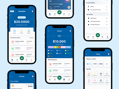 Digital wallet App app bank clean credit card design digital wallet mobile ui wallet