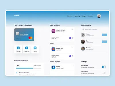 Fundi UI Dashboard Design FinTec Case Study appdesign branding design designireland financeapp fintec illustration ireland logo mobileappdesign uidesign uifreelancer uiuxdesign uxdesign uxfreelancer uxireland webdesign websitedesign