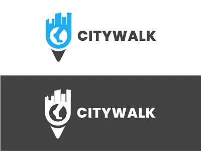 City Walk Logo city logo walk