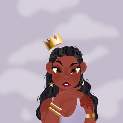 Royal Blood affinity designer black artist black character challenge character character design character designer dtiys girl illustraion vector vector art vector artist vector character