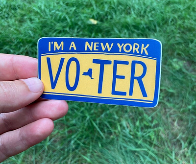 I'm a New York Voter design illustration sticker