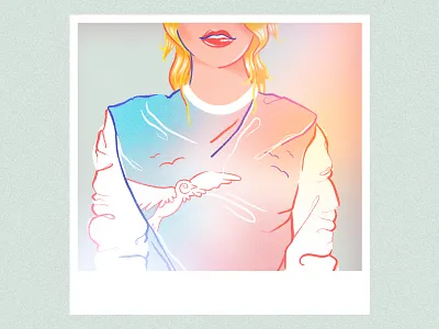 💿 1989 (Taylor’s Version) 💿 1989 album album cover fashion gradient illustration lips music procreate song sweater swift taylor