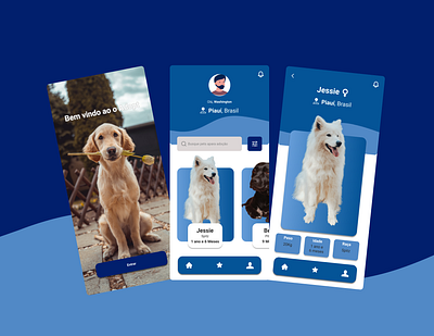 Adopt - App de adoção de animais. app design graphic design ui ux