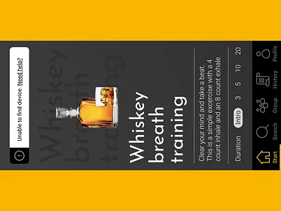 Breath training redesign design graphic design sketch ui ui design ux vector