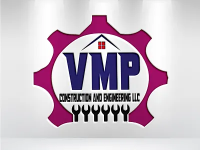 construction agency logo 3d branding graphic design logo