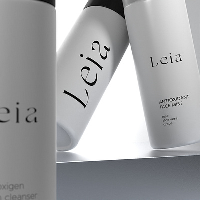 logo design 3d visualisation branding cosmetics lettering logo
