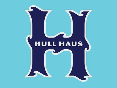 Hull Haus boston branding design h illustration logo massachussets monogram surf