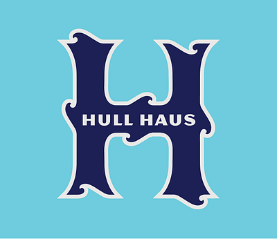 Hull Haus boston branding design h illustration logo massachussets monogram surf