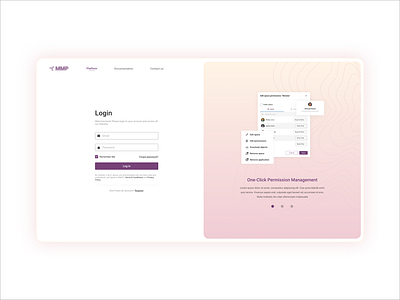 Login for app platform - UI/UX Design app application color design form gradient log in login page register sign up signup ui web