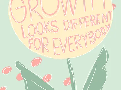 Growth branding design illustration illustrator lettering logo procreate quotes type typography vector