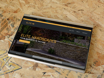 Elite Hardscapes Site brand branding construction contractor cover page css design elite hardscapes homepage html mockup paver paving site mockup web web design website wordpress