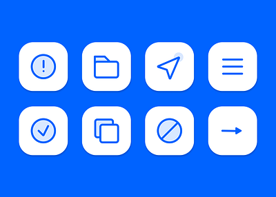 WiBlue IconSet Works... design icon illustration logo ui