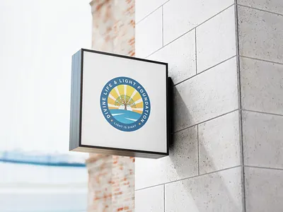 Wall Signage Emblem Logo Mockup brand design brand identity branding illustration logo logo design photoshop religious signage