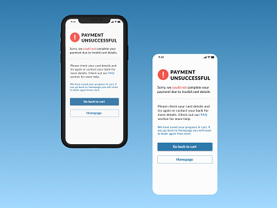 Payment error page designthinking errorpage figma ui ux