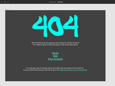 Daily UI 008 - 404 Page 404 page dailyui dailyuichallenge design figma ui ux