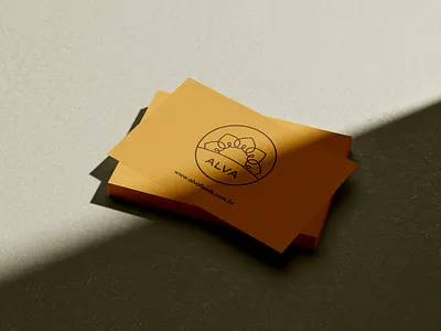 Alva Business Card aurora brand branding business card farm food granola healthy identity logo logo design morning sun sunray sunrise