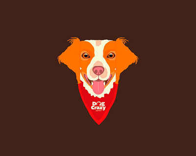 Brittany Spaniel bittany spaniel dog dog bandana dog crazy dogs gun dog illustration spaniel tshirt vector