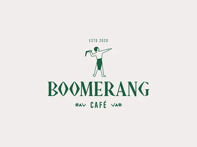 boomerang logo #2 brand design brand identity branding cafe coffee logo