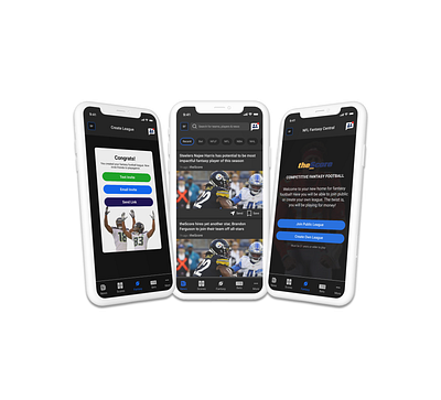 theScore Fantasy Football Concept Feature app app design chips concept dark design figma ios minimal mobile ui sports ui ux