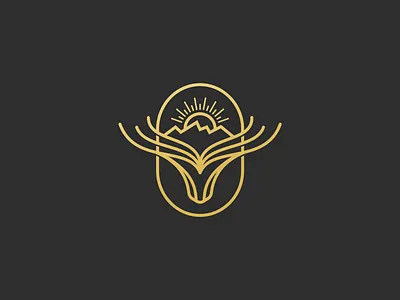 "Deer mountain" logo creative deer deer logo elegant logo flat icon logo luxury logo minimal mountain mountain logo nature logo