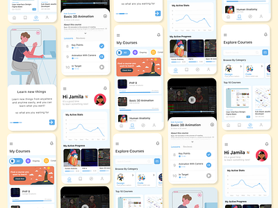 Balajar: Courses Apps app course course app courses courses app design exploration ui ui exploration uiconcept uidesign