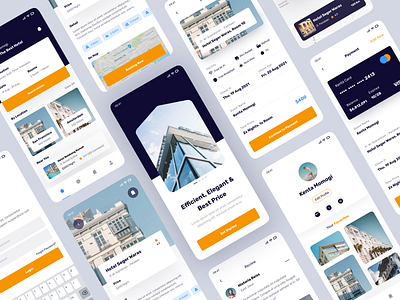 Hotel Booking Apps 🏨 app booking app branding clean design graphic design hotel hotel booking app minimal mobile app mobile design mobile design app ui ux