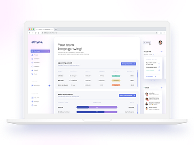 Athyna - Early dashboard concept clean dashboard design interaction layout product design typography ui