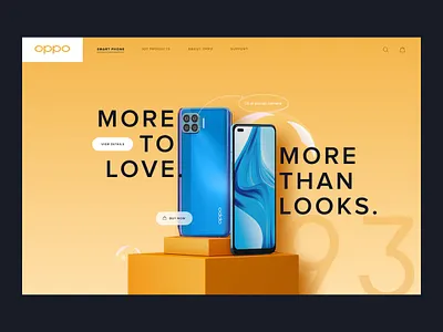 Oppo Mobile_Header Design Concept banner bannerdesign cleanui conceptdesign graphicdesign header herosection minimal mobilewebsite oppo ui uidesign uitemplate ux design web webdesign website websitebanner webtemplate