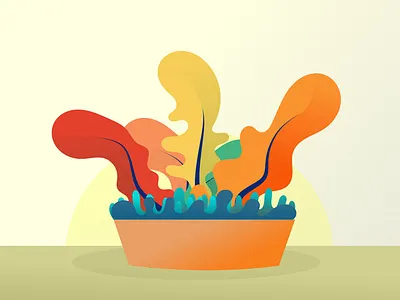 flowerpot thing illustration affinity design flower graphic design honduras illustration inkscape leaf mockup plant poot texture thing vector