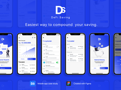 Defi Saving - iOS Mobile app design (UI/UX) app case study crypto design graphic design inspiration invest mobile modern prototype saving ui ui ux user experience user interface ux wireframe